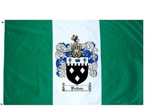 Pedlow family crest coat of arms flag