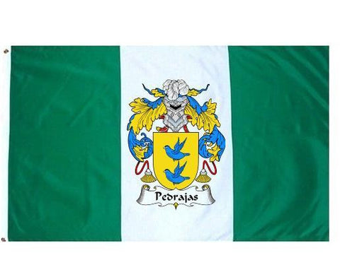 Pedrajas family crest coat of arms flag