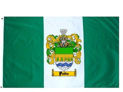 Pedre family crest coat of arms flag
