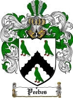 Peebes coat of arms family crest download