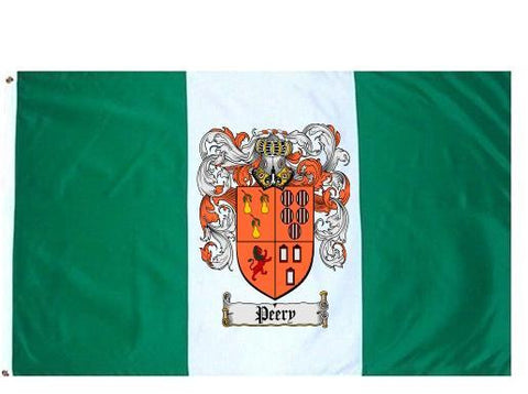 Peery family crest coat of arms flag