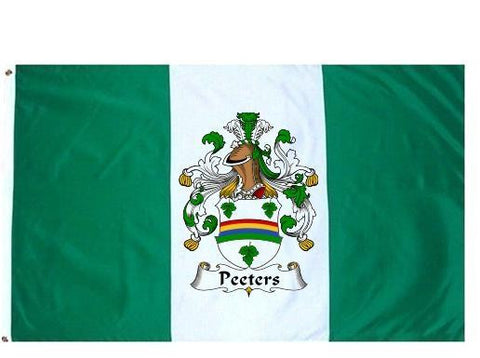 Peeters family crest coat of arms flag
