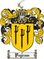 Pegram coat of arms family crest download