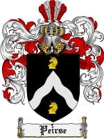 Peirse coat of arms family crest download
