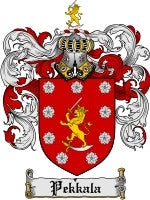 Pekkala coat of arms family crest download