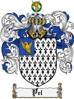 Pel coat of arms family crest download