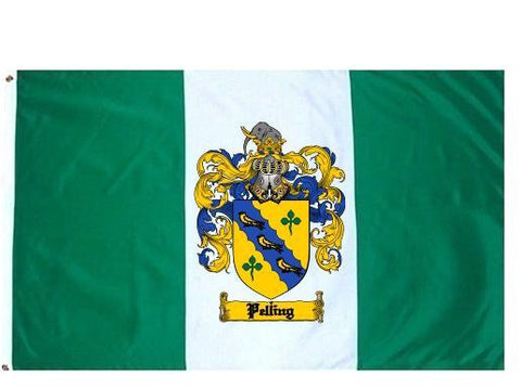 Pelling family crest coat of arms flag
