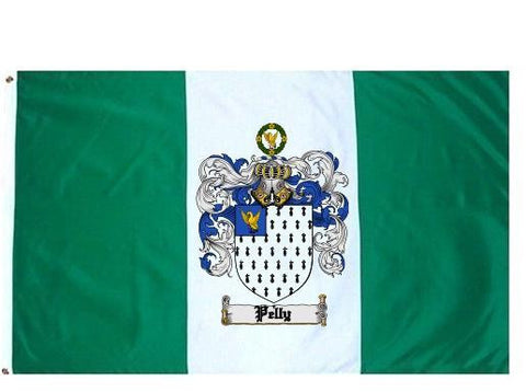 Pelly family crest coat of arms flag