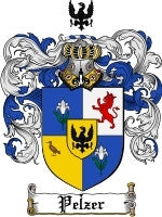 Pelzer coat of arms family crest download