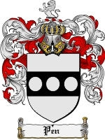 Pen coat of arms family crest download