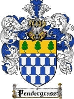 Pendergrass coat of arms family crest download