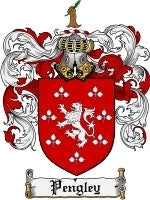 Pengley coat of arms family crest download