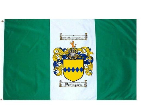 Penington family crest coat of arms flag