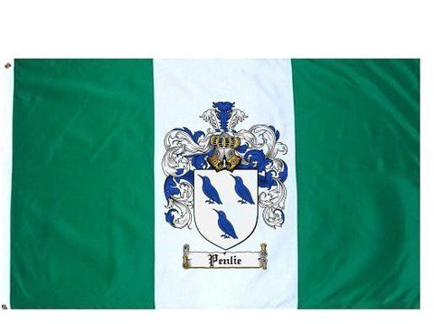 Penlie family crest coat of arms flag
