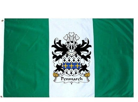 Penmarch family crest coat of arms flag