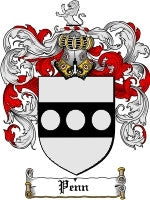 Penn coat of arms family crest download