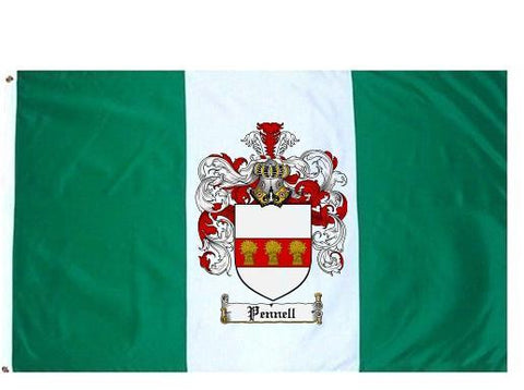 Pennell family crest coat of arms flag