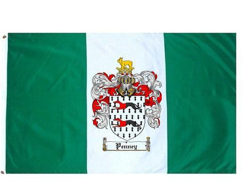 Penney family crest coat of arms flag