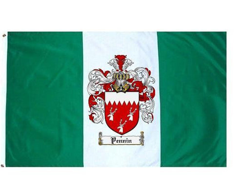 Pennin family crest coat of arms flag