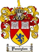 Pennyton coat of arms family crest download