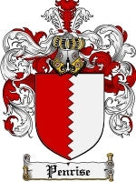 Penrise coat of arms family crest download