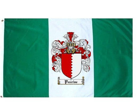 Penrise family crest coat of arms flag