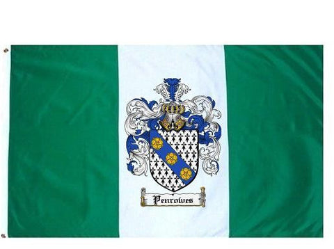 Penrowes family crest coat of arms flag