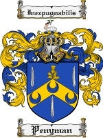 Penyman coat of arms family crest download