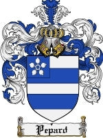 Pepard coat of arms family crest download