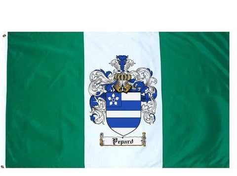 Pepard family crest coat of arms flag