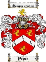 Peper coat of arms family crest download