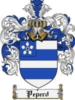 Peperd coat of arms family crest download