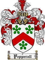 Pepperall coat of arms family crest download