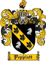 Peppiatt coat of arms family crest download