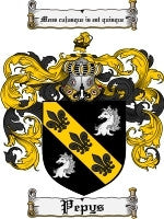 Pepys coat of arms family crest download