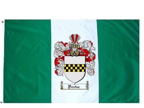 Perdue family crest coat of arms flag