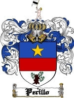 Perillo coat of arms family crest download