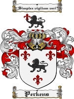 Perkens coat of arms family crest download