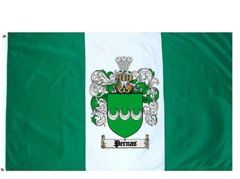 Pernas family crest coat of arms flag