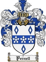 Pernell coat of arms family crest download
