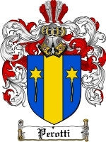 Perotti coat of arms family crest download