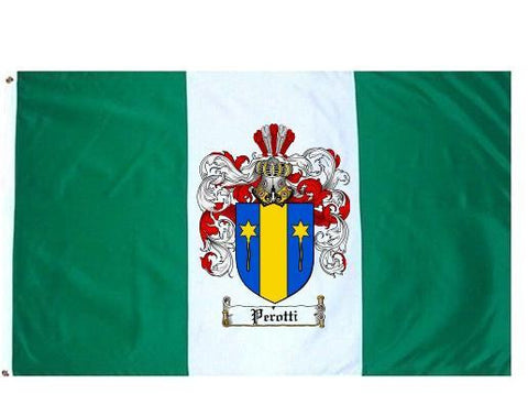 Perotti family crest coat of arms flag
