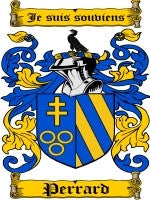 Perrard coat of arms family crest download