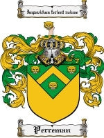 Perreman coat of arms family crest download