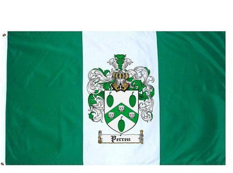 Perren family crest coat of arms flag