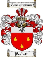 Perrett coat of arms family crest download