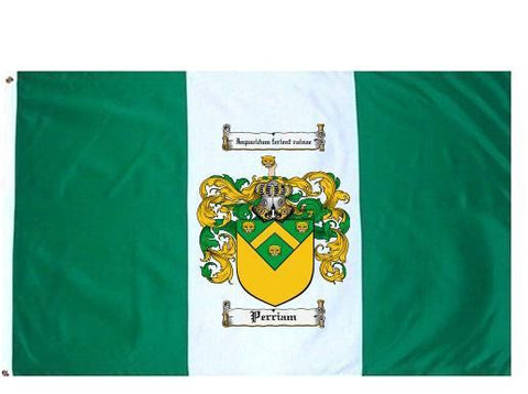Perriam family crest coat of arms flag