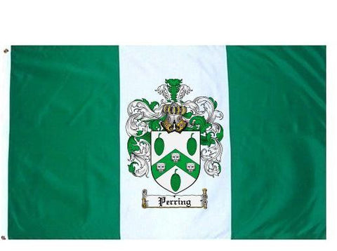 Perring family crest coat of arms flag