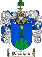 Persichetti coat of arms family crest download