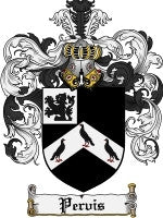 Pervis coat of arms family crest download